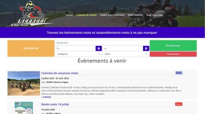 Création de site Internet Corrèze: Agenda des manifestations liées au monde de la moto