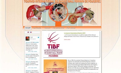 Création de site Internet à Fougères (35): Le tournoi International féminin de basket de Fougères