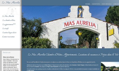 Création de site Internet à Fréjus Mas Aurélia chambres d'hôtes Appartements avec piscine pour vos vacances à Fréjus dans le Var 83 Côte d'Azur